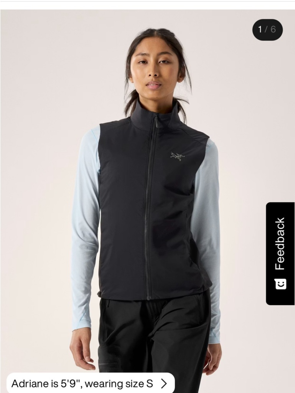 Arc'teryx Black Women's Softshell Vest